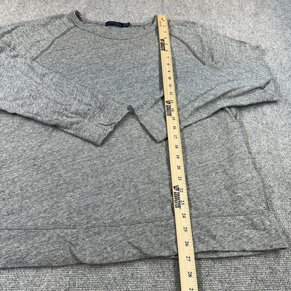 Ralph Lauren Sweatshirt Mens XXL 2XL Grey French Terry Pullover Crewneck Pony - Picture 3 of 10